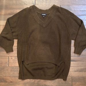 Express Cable Knit 🧶 High-Low Sweater